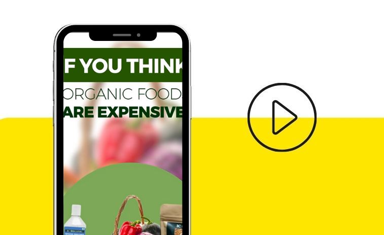 Video created by BizneX for an organic food store