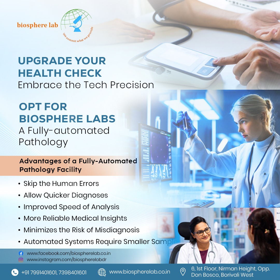 Static post design created by BizneX for a pathology lab