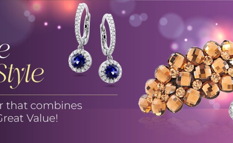 Website banner design created by BizneX for an imitation jewellery and hair accessories dealer