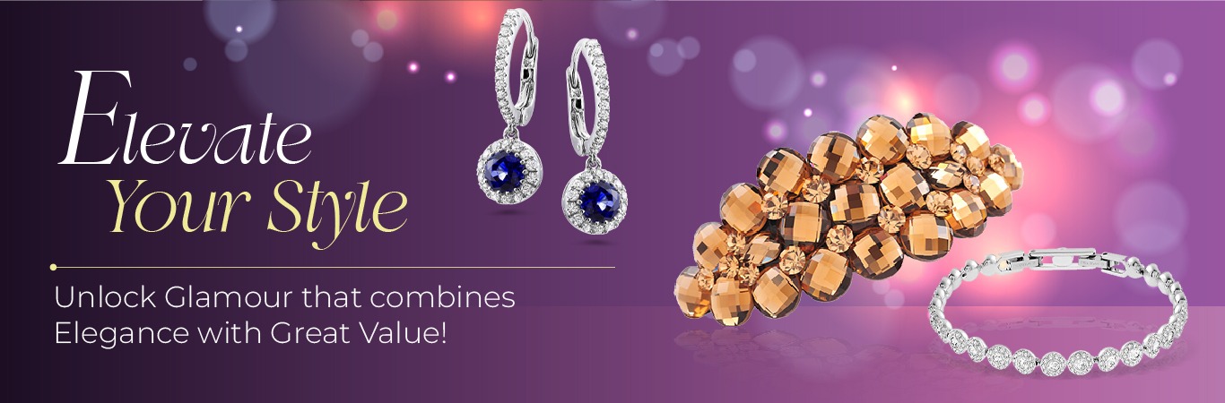 Website banner design created by BizneX for an imitation jewellery and hair accessories dealer