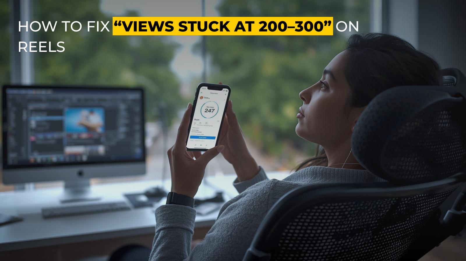 How to fix views stuck at 200 to 300 on reels